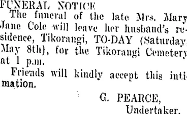 Image: Page 2 Advertisements Column 3 (Taranaki Daily News 8-5-1909)