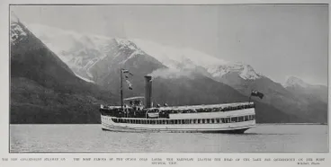 Image: The New Government Steamer On The Most Famous Of The Otago Cold Lakes