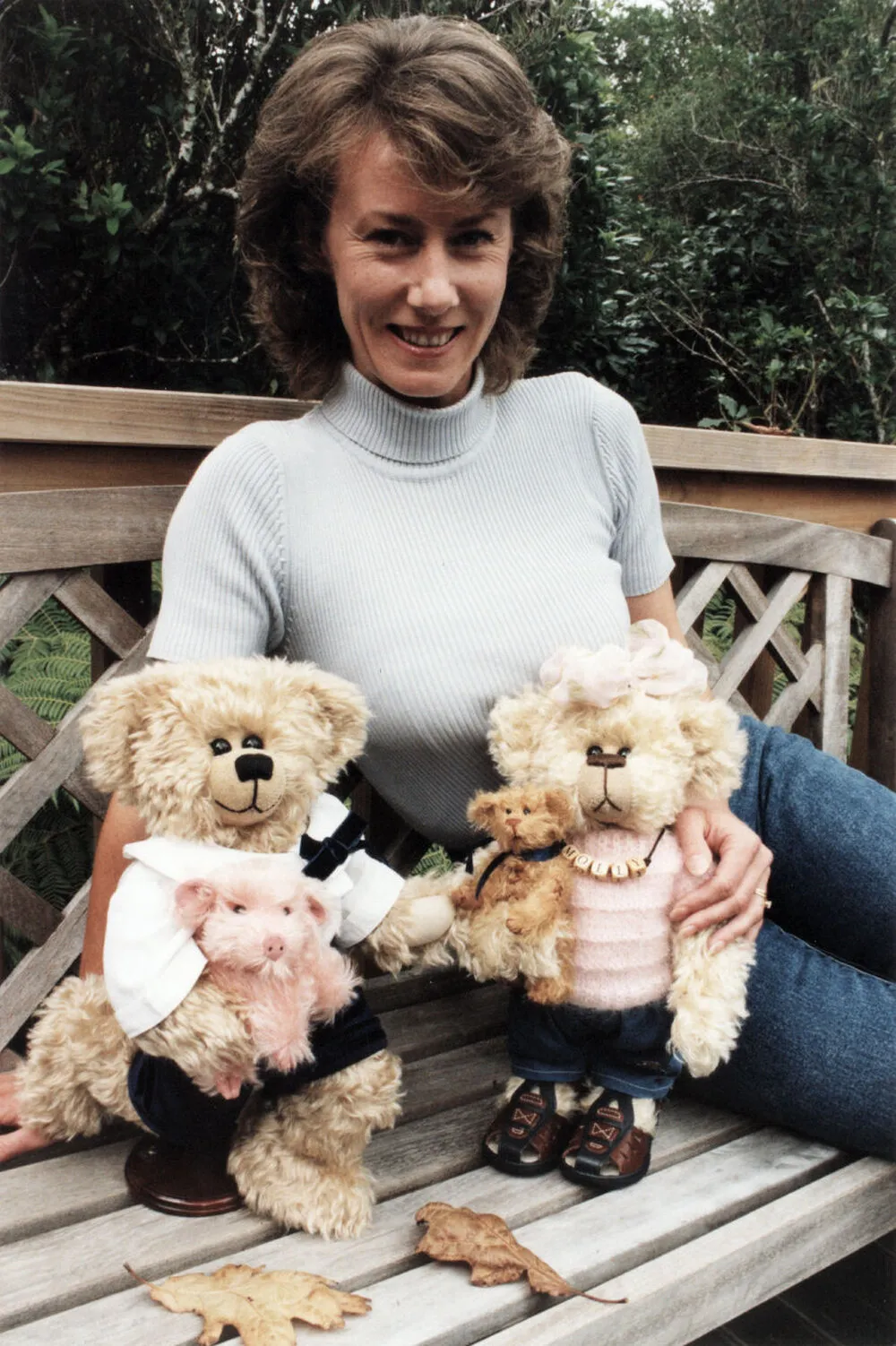 Vanessa Soutar with her most recent prize-winning bears.