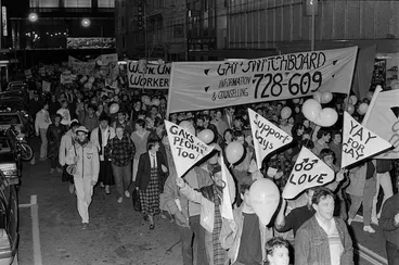 Image: Gay rights march, Wellington, New Zealand