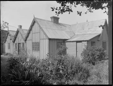 Image: Early school buildings at Christ's College, Christchurch