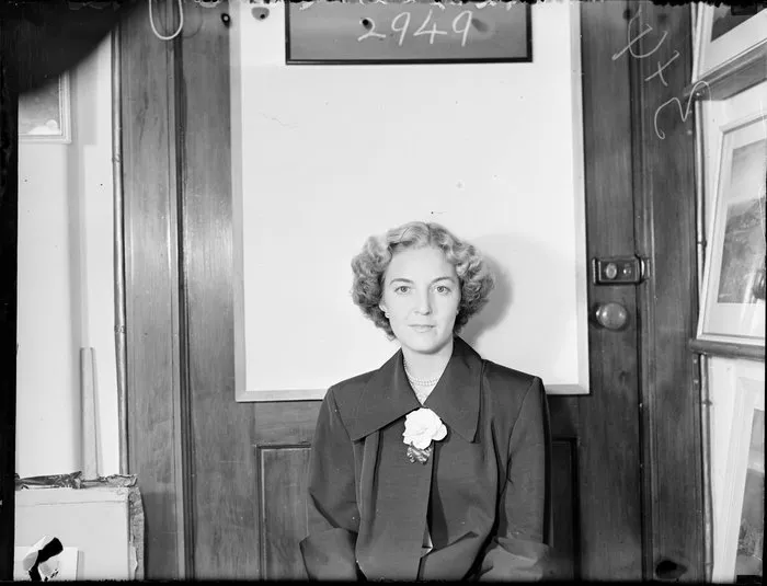 Miss Murray, air hostess, TEAL (Tasman Empire Airways Limited)