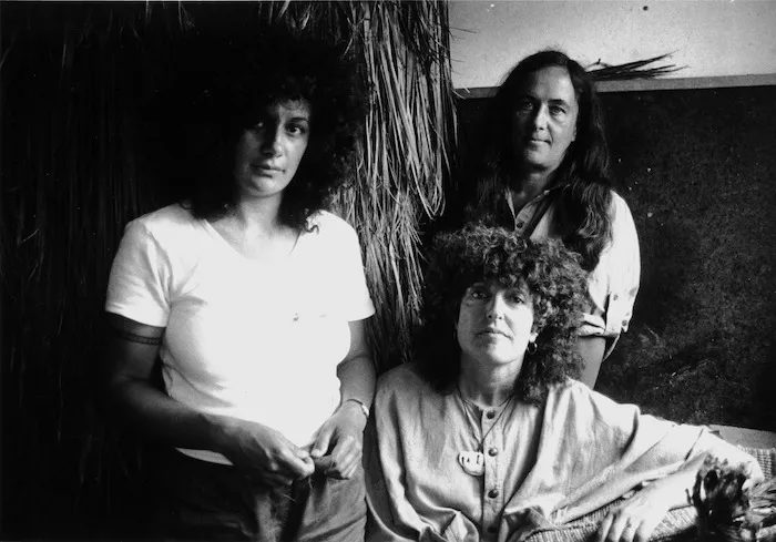 Artists Janet Potiki, Patricia Grace and Robyn Kahukiwa - Photograph taken by an unidentified photographer