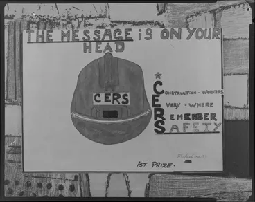 Image: Safety poster drawn by child