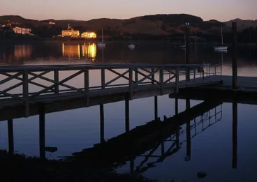 Image: Porirua Harbour and the Royal NZ Police Training College, Papakowhai
