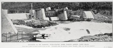 Image: Extensions to the Horahora Hydro-Electric Works, Waikato District, North Island