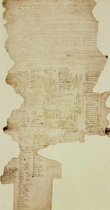 The Treaty of Waitangi Image: The Treaty of Waitangi
