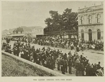 Image: The ladies opening run -The start