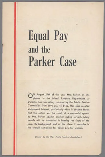 Equal Pay and the Parker Case Image: Equal Pay and the Parker Case