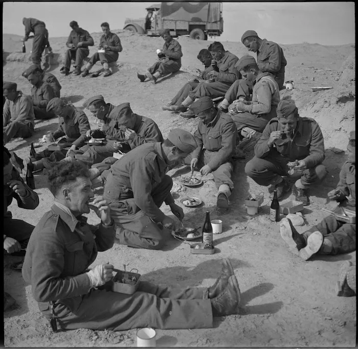 Christmas dinner for NZ Division in the Western Desert