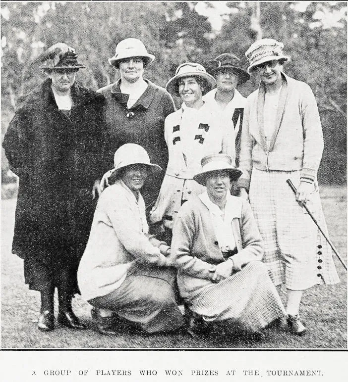 A group of players who won prizes at the Wellington Ladies' Provincial Golf tournament