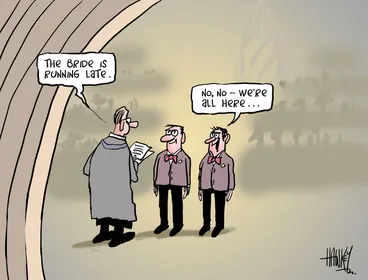 Image: Hawkey, Allan Charles, 1941- :[Wedding]. 19 April 2013