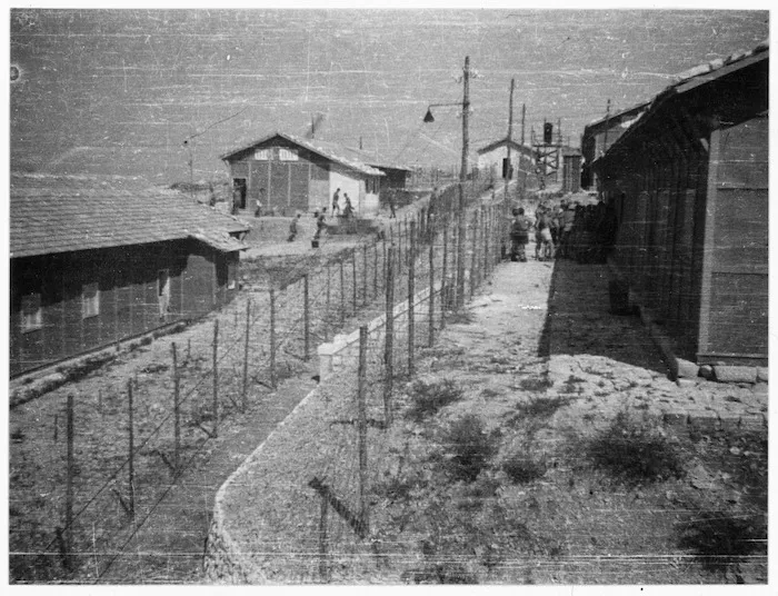 Prisoners of war at Camp 78, Sulmona, after the Italian armistice - Photograph taken by H R Dixon