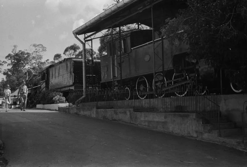 Photograph of locomotives WW 491 and K 900