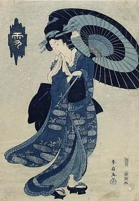 Lady in a snow-storm