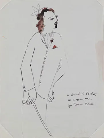 A drawing of Te Whiti as a young man for James Mack.