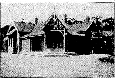 Image: Villa of the neuropathic unit, for women patients. All the nine villas are' home-like, with gardens and shade-trees. ; (Evening Post, 30 March 1928)