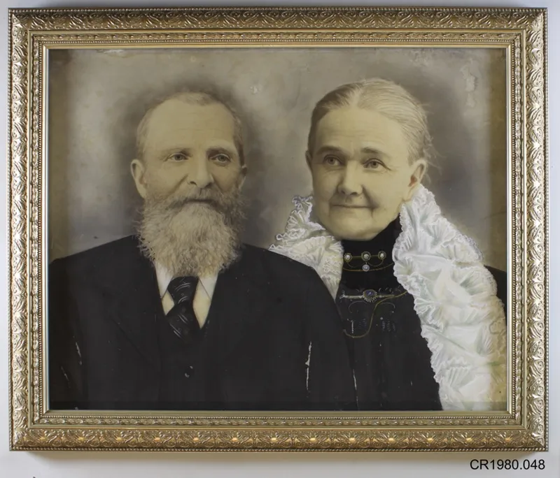 Opalotype portrait photograph, Mr & Mrs Peter Hanson