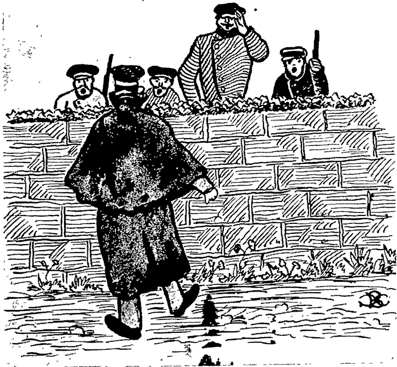 GABLE HEM.—" RUSSIAN" AND JAPANESE SCOUTS HATE MET WITHIN HAILING DISTANCE." (Otago Witness, 16 March 1904)