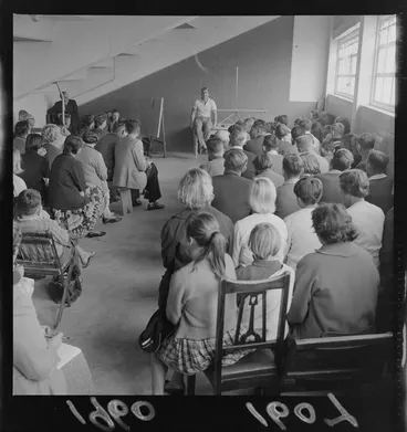 Image: Don Talbot, swimming coach at Naenae Pool, Lower Hutt