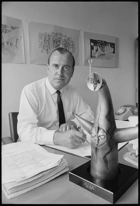 Mr Jack Fenaughty, Commissioner General for New Zealand's entry at the World Exposition in Osaka, Japan