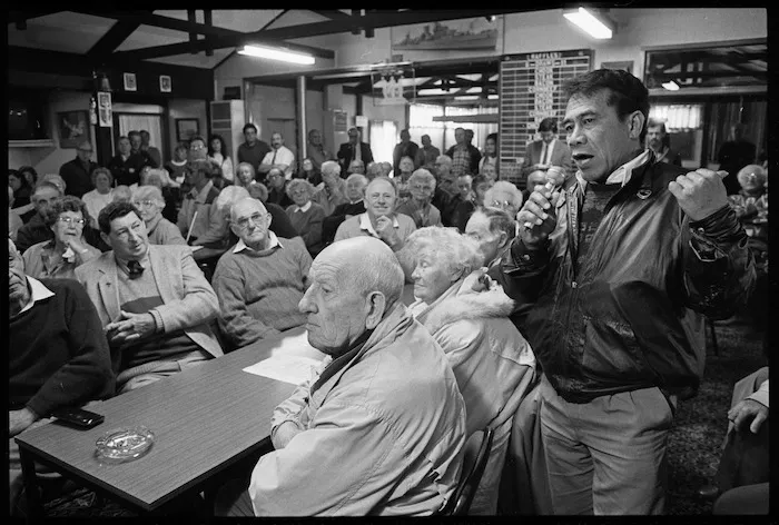Taita residents and retailers protest against closure of local Postbank - Photograph taken by Melanie Burford