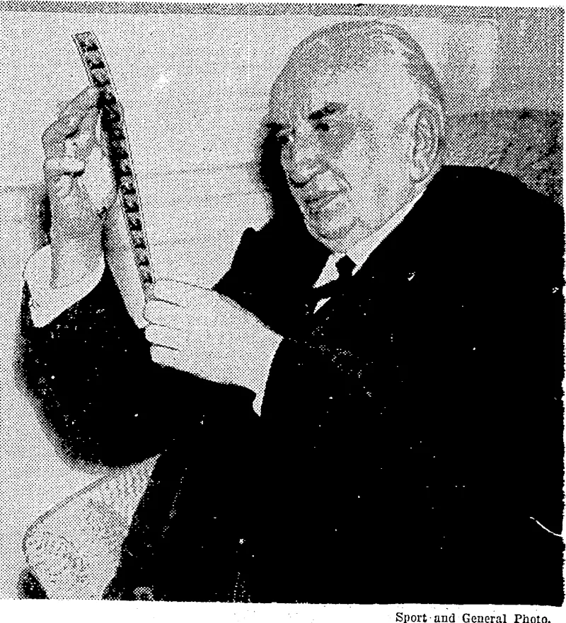 PIONEER OF MOVING PICTURES.-M. Louis Lumiere, the man f who opened the ivorld's first moving picture theatre, went from Paris to London recently to attend the celebration of the fortieth anniversary (Feb. 20) of the first "movie" theatre in England—the Polytechnic Hall, London. .. (Evening Post, 01 May 1936)