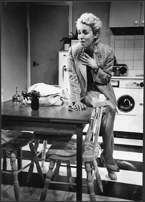 Ellie Smith in a production of Shirley Valentine staged by Downstage Theatre, Wellington - Photograph taken by Nicola Browne