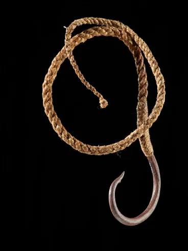 Image: Matau rino (iron fish hook)