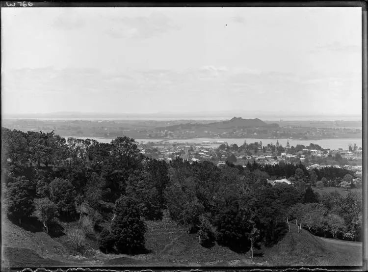 Onehunga and Māngere from One Tree Hill, 1926