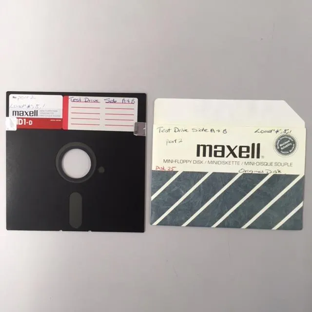 Floppy Disk Game for Commodore 64: "Test Drive"