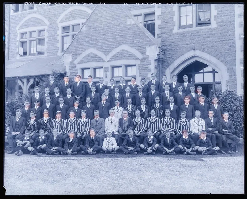 Glass Plate Negative: Christ's College, Headmaster's House, 1918