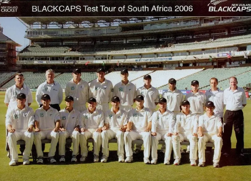 Photo: New Zealand Cricket Team - Black Caps Test Tour of South Africa, 2006