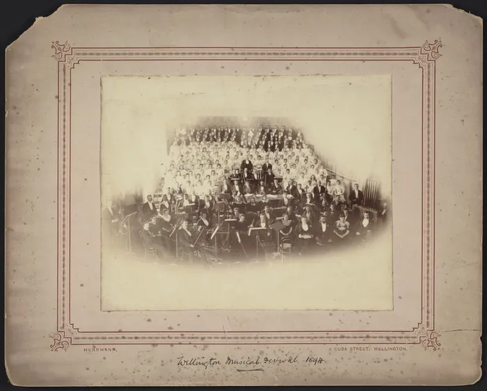 Herrmann, Louisa Marian, 1864-1955: Orchestra and choir, Wellington Musical Festival, 1894
