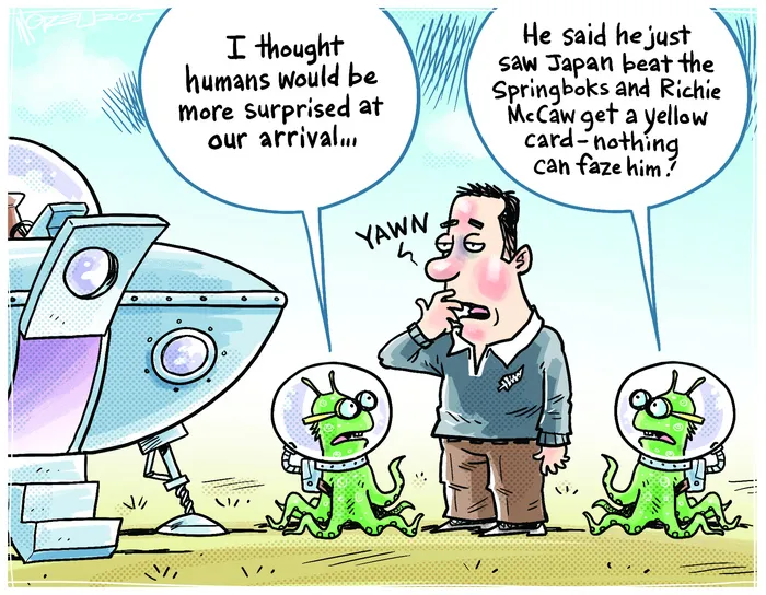 Aliens arrive in time for the Rugby World Cup