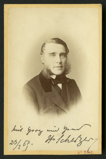 Image: Heid, Hermann, 1834-1891: Portrait of Karl von Scherzer