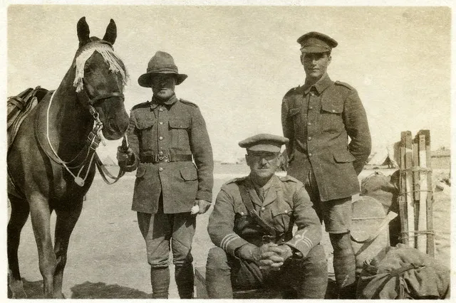 "My departure from 1st Battalion", Egypt 1916
