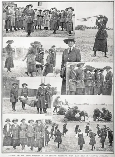 Image: Launching the Girl Guide movement in New Zealand