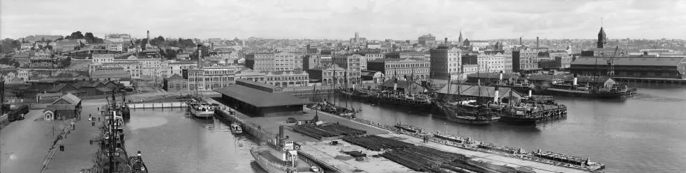 Auckland wharves and waterfront, 1912