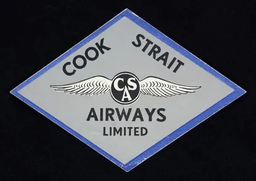 Image: Cook Strait Airways Ltd :[Luggage label. ca 1935]