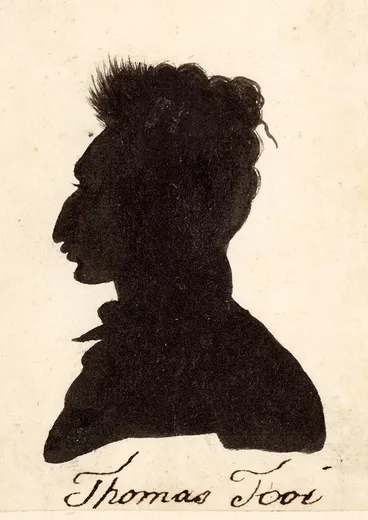 Silhouette of Tuai, 1818 Image: Silhouette of Tuai, 1818