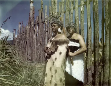 Image: Neville Turner and Selwyn Muru in Te Rauparaha movie, 1971
