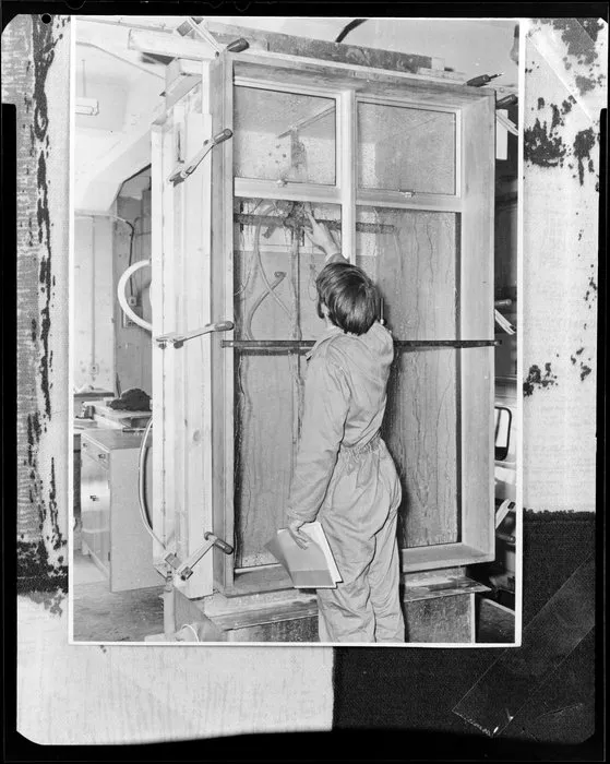 Sumpters, man conducting fire test