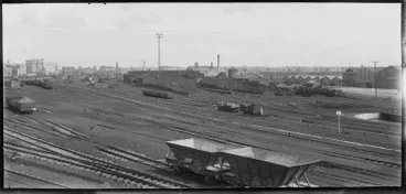 Image: Auckland Railway Yards, Mechanics Bay, Parnell, 1928