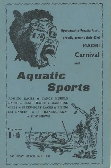 Image: Programme – '63rd Maori Carnival and Aquatic Sports'