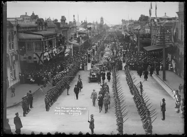Image: Prince of Wales arrives at Nelson in 1920