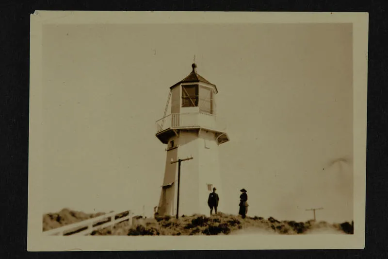 Photograph: Pencarrow Lighthouse, 1925