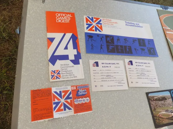 1974 Commonwealth Games ticket display