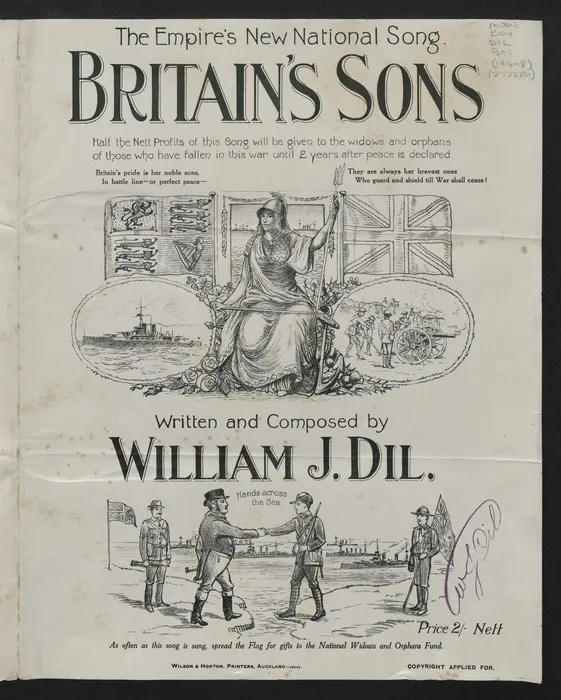 Britain's sons / written and composed by William J. Dil.