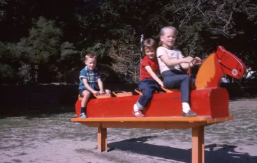 Image: Rocking Horse in Scarborough Park, Sumner